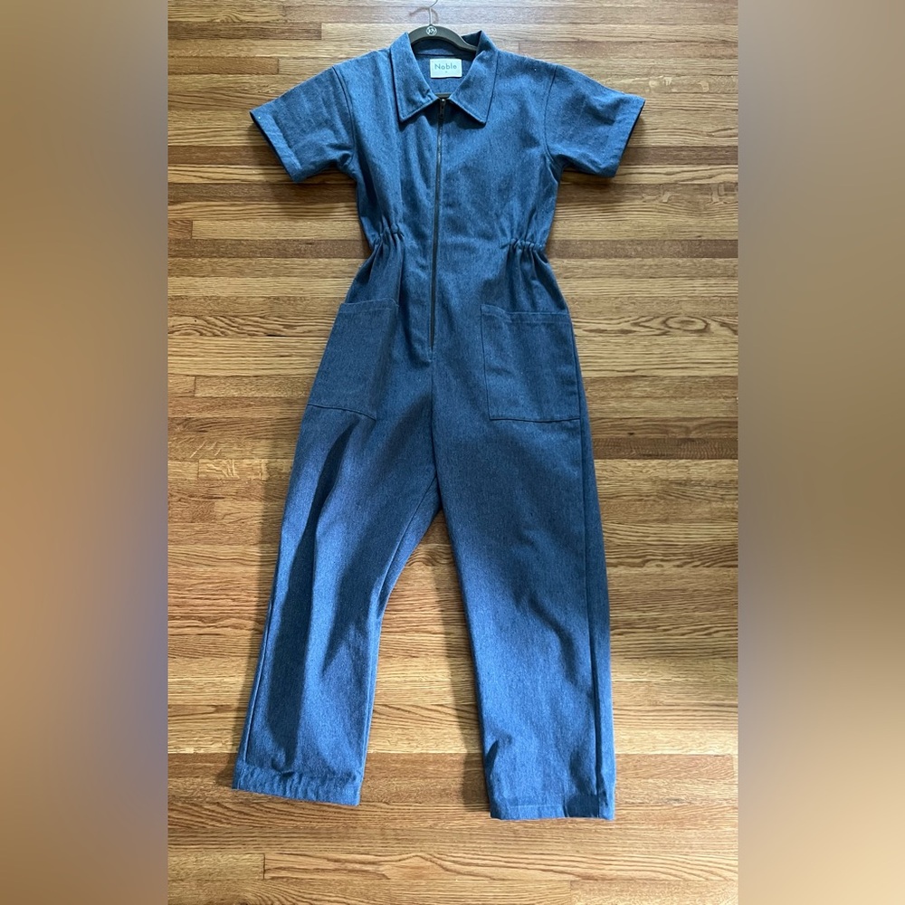 Noble Blue Denim Utility Suit